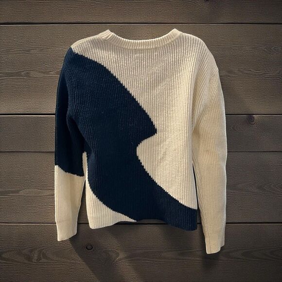 Derek Lam Color Block Knit Sweater Size Medium - Picture 7 of 9